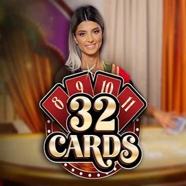 Official Live Casino logo: 32 Cards by Ezugi at Winmaker Casino