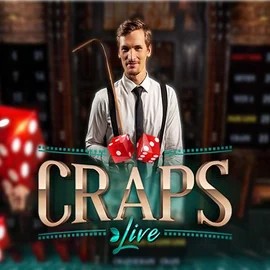 Live Craps slot logo by Evolution at Winmaker Casino